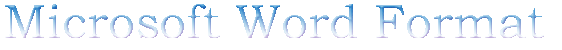 Microsoft Word R&eacute;sum&eacute;